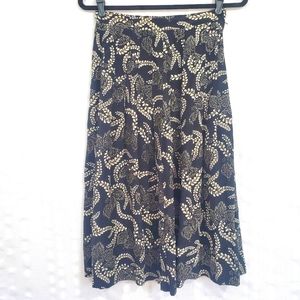 VINTAGE ALCOTT AND ANDREWS 100% Silk Skirt Midi Skirt Waist Size 28"